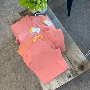 Limited edition coral figs scrubs